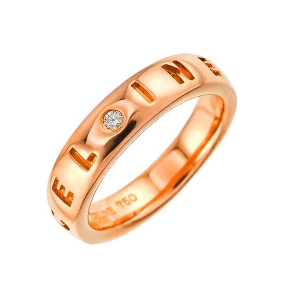 CELINE Diamond Ring 18K Pink Gold 750 Size4.75-5(US) 90264180 - Picture 1 of 16